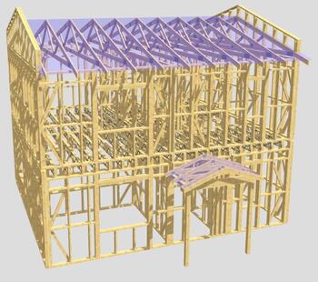 #casaHAY -  casă pe structură din lemn, fațadă